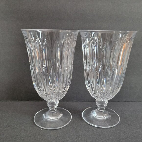 Fostoria Kimberly 24% Lead Crystal Water Goblets Set Of 4 - Picture 3 of 14